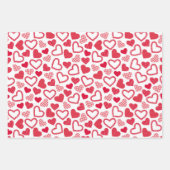 3 Coördinatie Valentijnsdag hartstift Inpakpapier Vel (Voorkant)