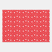 3 Coördinatie van kerstbomen Snowman-sterren Inpakpapier Vel (Voorkant 2)