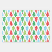 3 Coördinatie van Rood-groen kerstboomrendier Inpakpapier Vel (Voorkant 3)