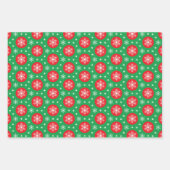 3 Coördinatie van Rood-groen kerstboomrendier Inpakpapier Vel (Voorkant 2)