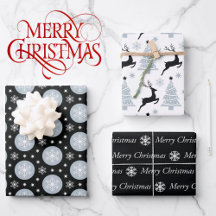 3 Coördinatie zwarte witte kerstsnowflake