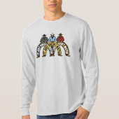 3 cowboys lopen een bar binnen... t-shirt (Voorkant)