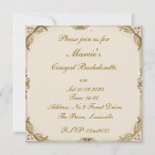 3 Cowgirl bruidskarikaturen op het boerderij Kaart (Achterkant)