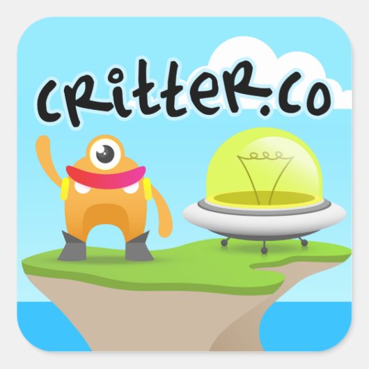 3" Critter.Co Sticker (vel van 6) (Voorkant)
