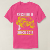 3 Crushing It Since 2017 For A Birthday Child T-shirt (Design voorkant)