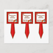 3 Cup Cake Picks All Star Red Uitnodiging Briefkaart (Voorkant)