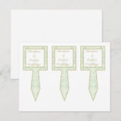 3 Cup Cake Picks Damask Paris Briefkaart (Voorkant / Achterkant)
