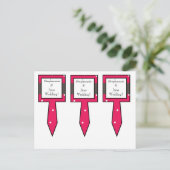 3 Cup Cake Picks Heet Roze/Zwart Giraffe Liefde Briefkaart (Staand voorkant)