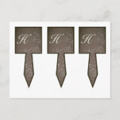 3 Cup Cake Picks Herfst Bloemen Herfst Grijs Gunme Briefkaart (Voorkant)