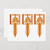 3 Cup Cake Picks Herfst Herfst Pompoen Baby Briefkaart (Voorkant / Achterkant)