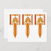 3 Cup Cake Picks Herfst Herfst Pompoen Baby Briefkaart (Voorkant / Achterkant)