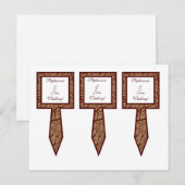 3 Cup Cake Picks Herfst Tree Briefkaart (Voorkant / Achterkant)
