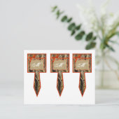 3 Cup Cake Picks Hunters Camoflouge Camo Sinaasapp Briefkaart (Staand voorkant)