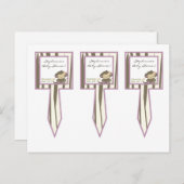 3 Cup Cake Picks Jacana Girl Oerwoud Zoo Animal Uitnodiging Briefkaart (Voorkant / Achterkant)