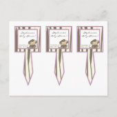 3 Cup Cake Picks Jacana Girl Oerwoud Zoo Animal Uitnodiging Briefkaart (Voorkant)