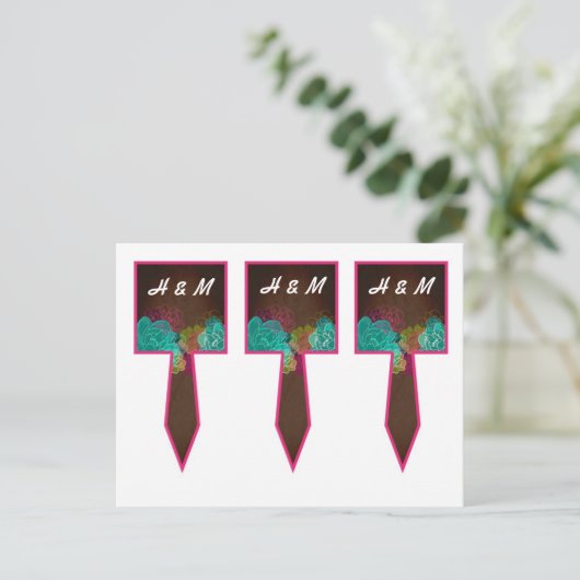 3 Cup Cake Picks Neon Spring Bloemen Bloesem Briefkaart (Staand voorkant)