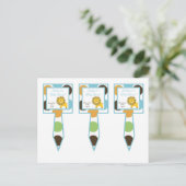 3 Cup Cake Picks Oerwoud King Lion Safari Zoo Anim Uitnodiging Briefkaart (Staand voorkant)