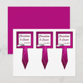 3 Cup Cake Picks Papier Vlak Paarse Loop Purples Briefkaart (Voorkant / Achterkant)