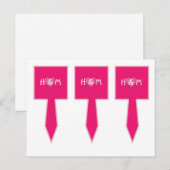 3 Cup Cake Picks Roze Bloemblaadjes Bloem Roos Briefkaart (Voorkant / Achterkant)