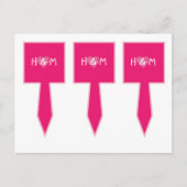3 Cup Cake Picks Roze Bloemblaadjes Bloem Roos Briefkaart (Voorkant)