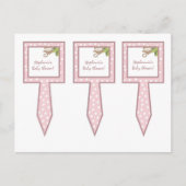 3 Cup Cake Picks Safari Oerwoud Giraffe Roze Uitnodiging Briefkaart (Voorkant)
