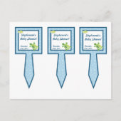 3 Cup Cake Picks Turtle Reef Ocean Zee Turtle Uitnodiging Briefkaart (Voorkant)