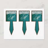 3 Cup Cake Picks Verspreid Blauwgroen houten kant Briefkaart (Voorkant)