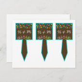 3 Cup Cake Picks Whimsical Love Lovers Fietsen Briefkaart (Voorkant / Achterkant)