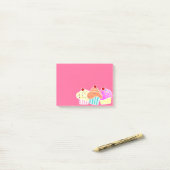 3 Cupcakes Sticky Note (Op bureau)