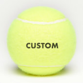 3 Custom Personalized Tennis Balls Blank Template Tennisballen (Achterkant)