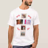 3 Custom Phots Christmas Cross Matching  T-shirt (Voorkant)