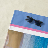 3 Cute alpacas in Sun Petten personaliseren Strandlaken (In situ)