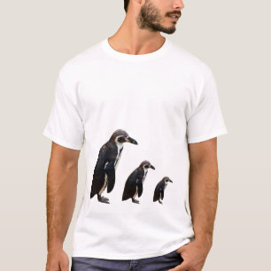 3 Cute Black en White Humboldt Penguin T Shirt