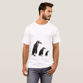 3 Cute Black en White Humboldt Penguin T Shirt (Voorkant volledig)