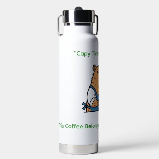 3. Cute Coffee Lover Bottle Waterfles (Voorkant)