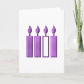 "3-D" Advent Wreatcandles Kaart (Voorkant)