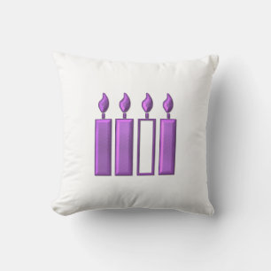 "3-D" Advent Wreatcandles Kussen
