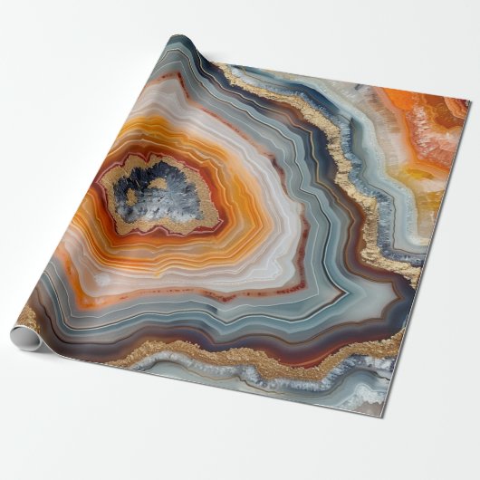 3 D Agaat inpakpapier (Uitgerold)