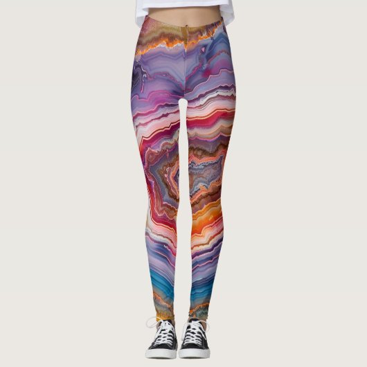 3 D Agaat-Leggings Leggings (Voorkant)