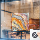 3-D Agaat Venster Cling Raamsticker (Cafe Raam)