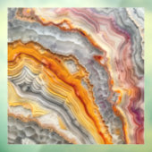 3-D Agaat Venster Cling Raamsticker (Vel 3)