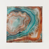 3 D Agate Art Tapestry Wandkleed (Voorkant (horizontaal))