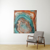 3 D Agate Art Tapestry Wandkleed (In situ)