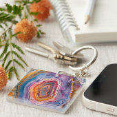 3 D Agate Sleutelhanger (Voorkant Rechts)