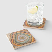 3 D Agate Stone Onderzetter (Zijkant)