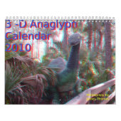 3-D Anaglyph Photo Calendar Kalender (Hoes)