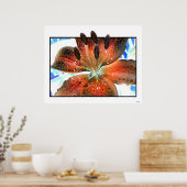 3-D Art Lilie Poster (Keuken)