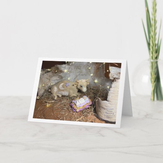 3-D First Christmas Kaart (Voorkant)