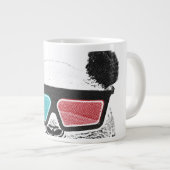 3-D glazen panda Grote Koffiekop (Voorkant rechts)
