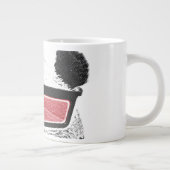 3-D glazen panda Grote Koffiekop (Rechts)